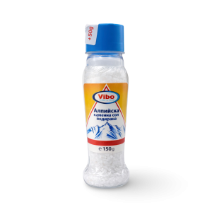 Alpine Iodized Rock Salt Shaker 150 g + 50 g